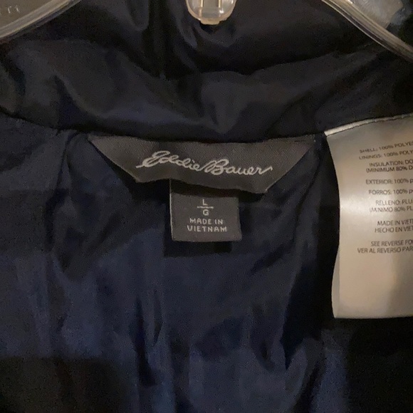 NWT Eddie Bauer packable jacket navy blue - Picture 3 of 5